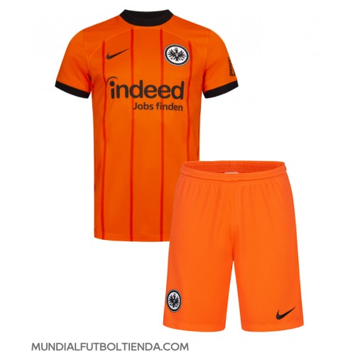 Camiseta Eintracht Frankfurt Tercera Equipación Replica 2024-25 para niños mangas cortas (+ Pantalones cortos)